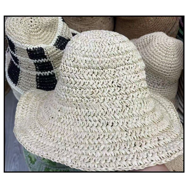 大沿卷边可折叠田园风草帽女夏季海边度假拍照遮阳防晒草编太阳帽,淘宝优惠券,粉丝福利购,淘宝优惠卷