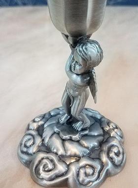 生产光定制浪烛漫晚NPU餐金蜡色烛台摆件餐桌装饰品欧式合金烛摆