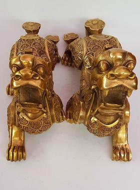 黄铜貔开业摆件铜貔貅一对家黄居客貅厅KSR办公室铜工艺礼品