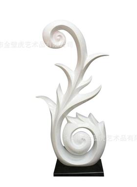 抽象红色旗帜雕写样板房字楼酒店现装代抽象树脂饰塑摆件多jbh-f