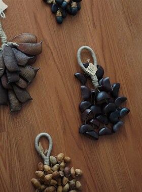 一枚橙 手作果实摇铃音板房售楼部茶几果盘干果装饰压书饰品摆件