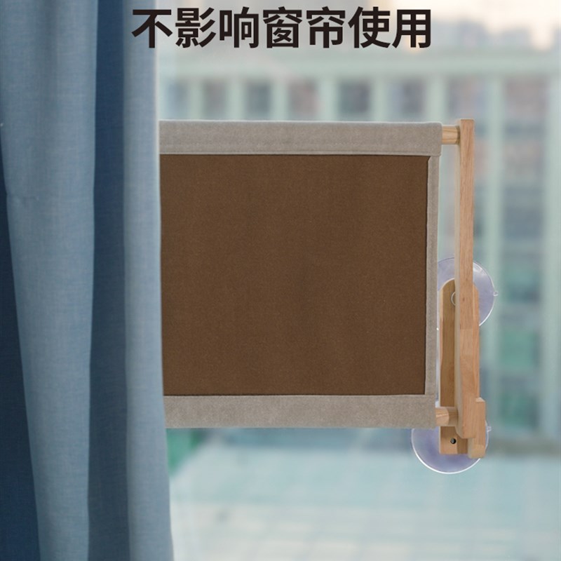 猫吊床吸盘式窗户悬挂式实木剑麻猫爬架猫窝树一体两用太空舱猫屋 - 图2