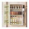 No-punch kitchen rack, hole plate, seasoning jar rack, chopstick cage, E drain rack, multi-functional wall rack storage unit