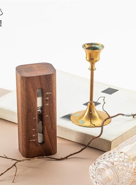 马鹿沙漏计时器30分钟礼物定制刻字办公桌摆件桌面办公室实木防摔
