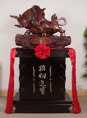 财势如虹牛摆件落地公司店铺开业乔迁礼品前台大厅办公室装饰摆设