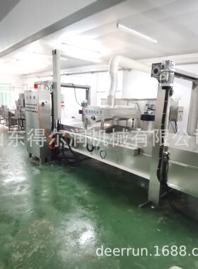 裹粉鸡翅根鸡块油炸流水线鸡米花/盐酥鸡上浆上粉油炸设备厂家
