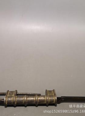 仿铜古锁头中式旧匙AL-61448箱挂锁复古铜锁老式古代钥做锁古玩老