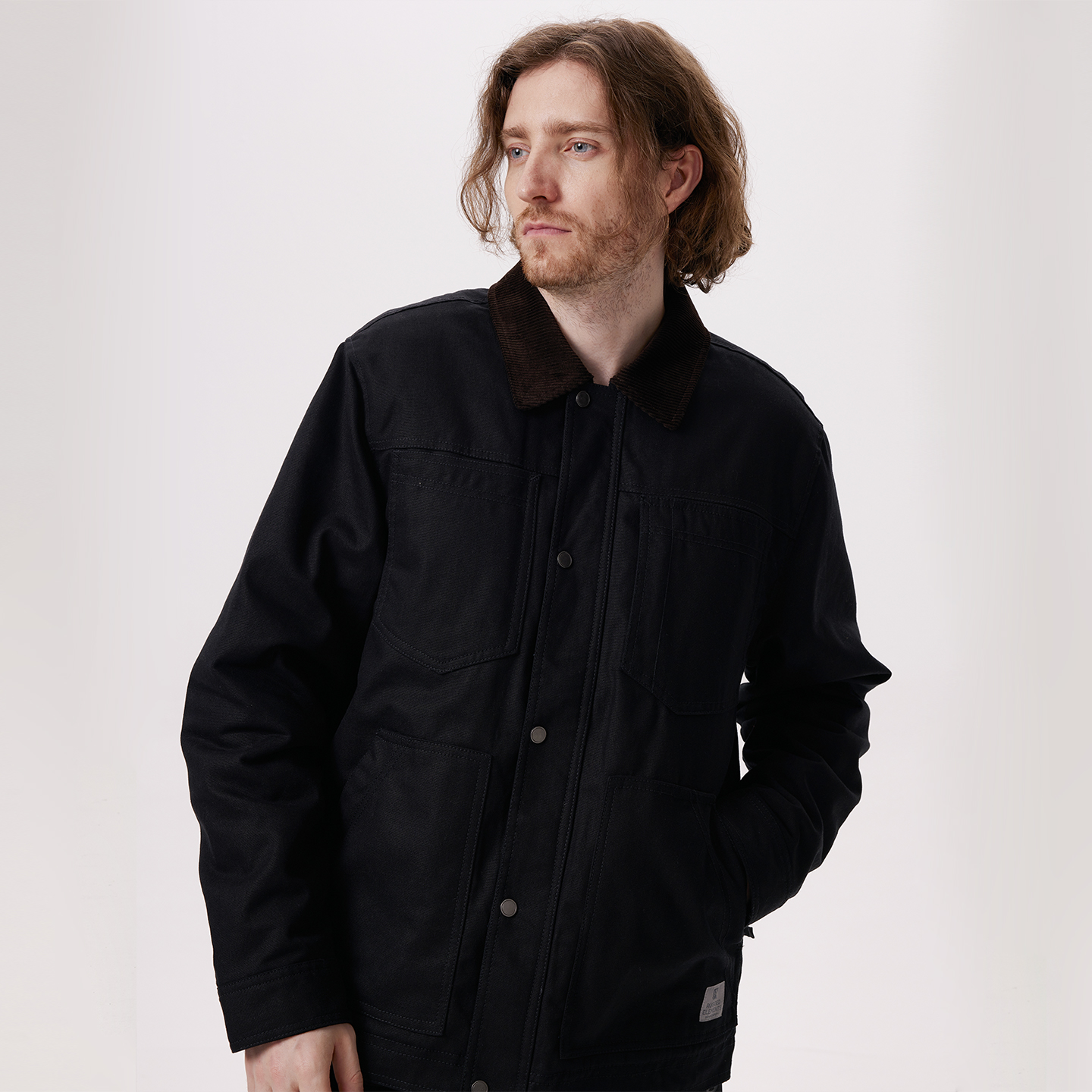 Free Country男士冬撞色领复古棉帆布上衣外套