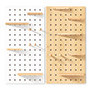 Customized solid wood hole board wall storage rack wall bookshelf wall hanging board wall storage partition W board decoration storage