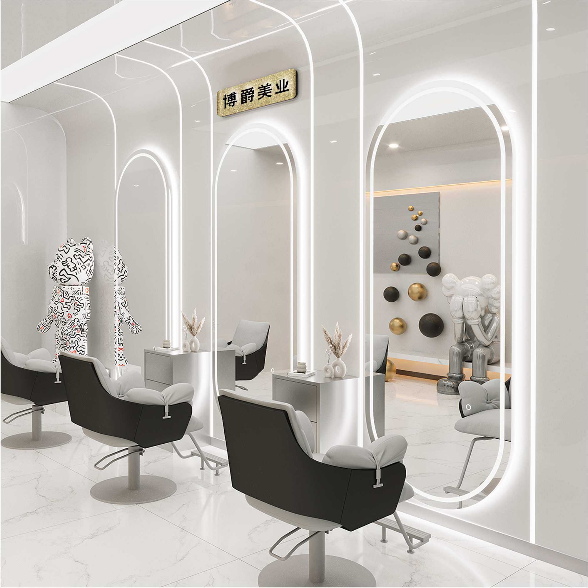 ?理发店镜子发廊镜柜一体理发镜子落地美发镜简约烫染镜,淘宝优惠券,粉丝福利购,淘宝优惠卷
