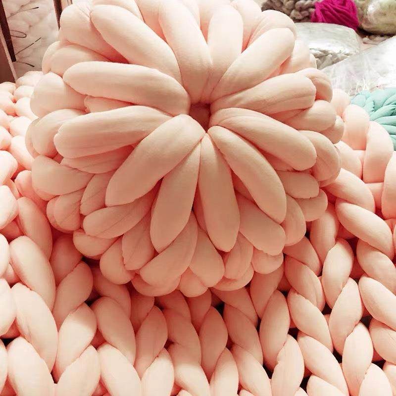 新编款bz-0024布条线编织圆形抱枕沙发枕c靠m粗布条织毯子抱枕,淘宝优惠券,粉丝福利购,淘宝优惠卷