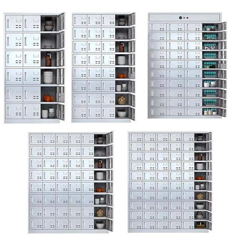 30锈4不钢碗柜员工食堂餐具多格储物柜工厂学校餐厅存饭201盒柜放,淘宝优惠券,粉丝福利购,淘宝优惠卷