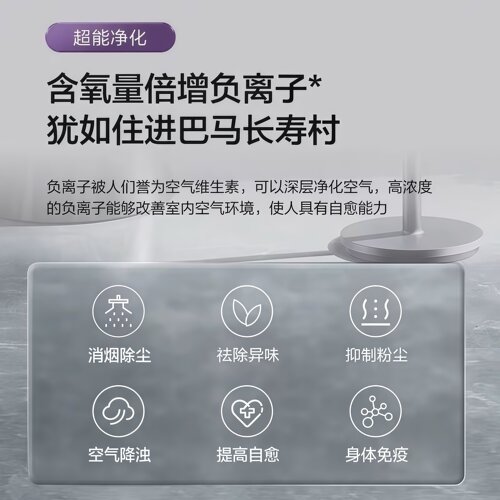 艾美特空气循环扇电风扇家用语音遥控落地扇轻音立式宿舍电扇新款 - 图2