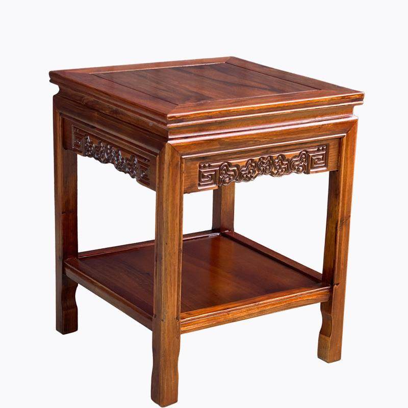 纯实木小桌茶几方新中式方几沙发边几室内客木厅花桌架老榆正方形,淘宝优惠券,粉丝福利购,淘宝优惠卷