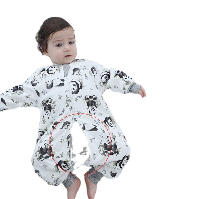 婴幼儿纯棉恒温加厚60g加棉分腿睡袋儿童秋冬防踢被无骨连体,淘宝优惠券,粉丝福利购,淘宝优惠卷