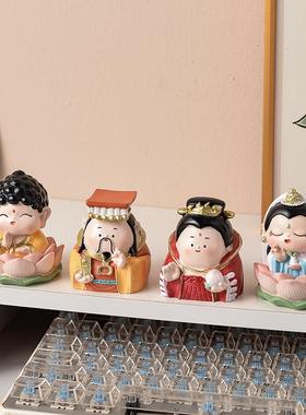 “事事顺心好运莲莲”情绪稳定摆件佛系观音装饰品创意生日礼物