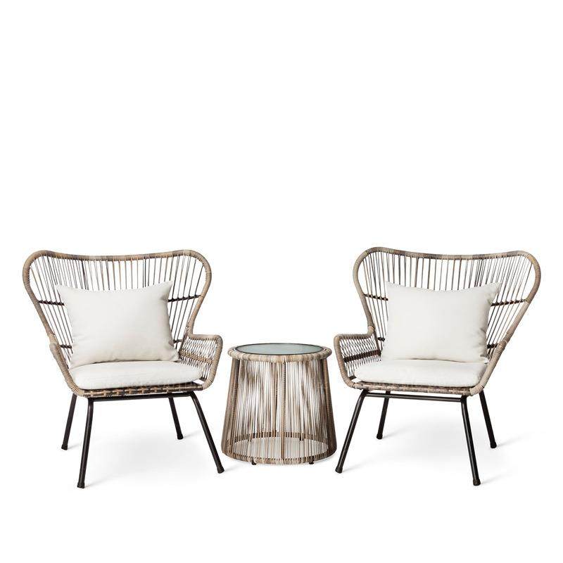 户外藤椅三件套阳台小茶几北欧阳台桌椅花园编藤休闲椅样板房家具,淘宝优惠券,粉丝福利购,淘宝优惠卷