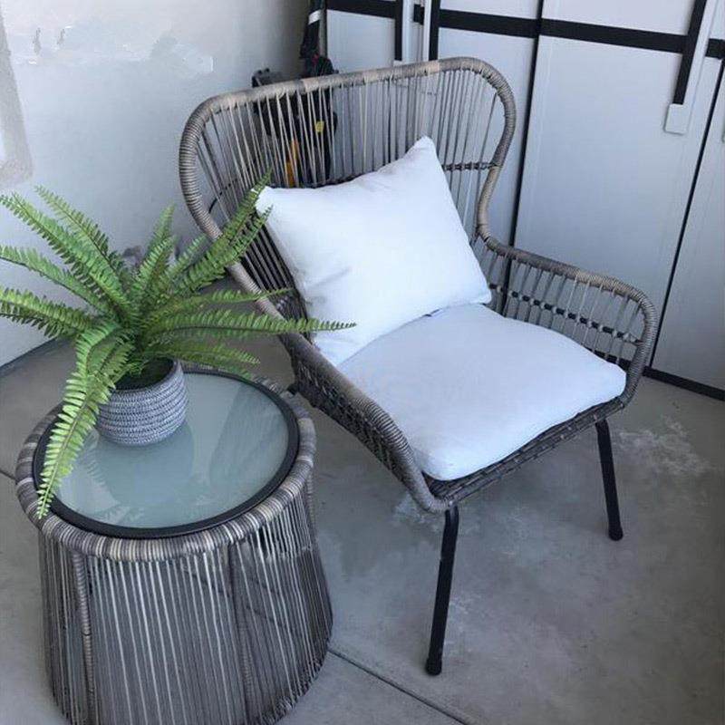 户外藤椅三件套阳台小茶几北欧阳台桌椅花园编藤休闲椅样板房家具,淘宝优惠券,粉丝福利购,淘宝优惠卷