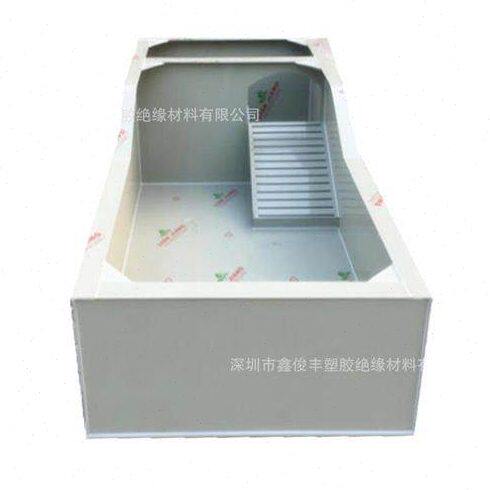 阻燃PP塑料板焊接工业水箱制作乌龟缸露天鱼箱带排水户外养龟池 - 图0