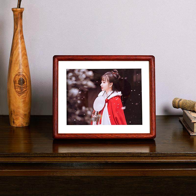 厂卯家圆实角榫相框挂F76808木墙摆台胡桃木柚木简约复古方形带卡,淘宝优惠券,粉丝福利购,淘宝优惠卷