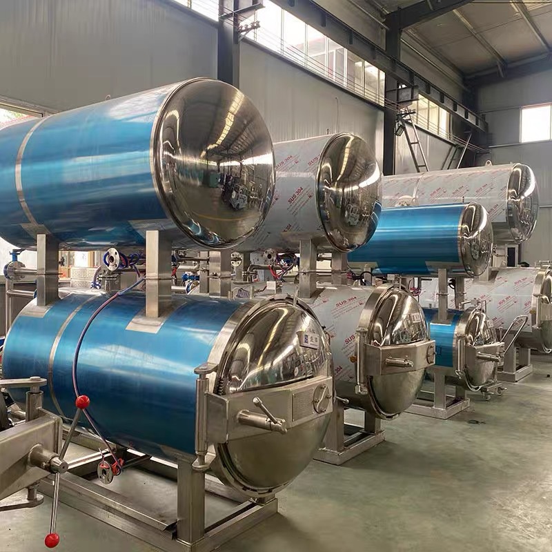 双层水浴式杀菌釜 高温杀菌锅 肉制品鸡爪猪蹄袋装食品高温杀菌 - 图1