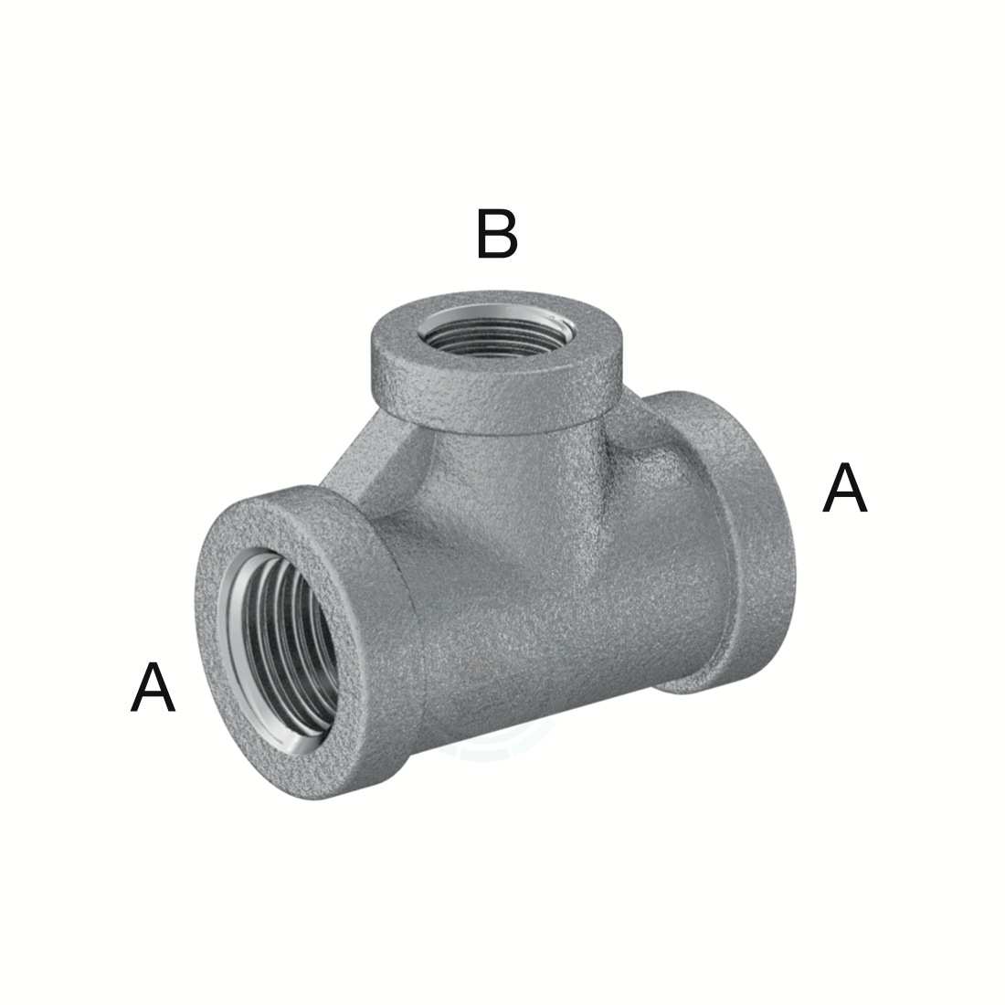 BSPT Female 低压316不锈钢内丝三通 118P65 - 图1