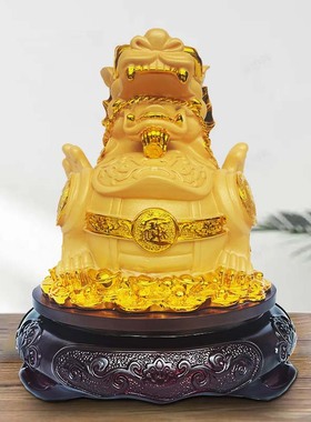 貔貅摆件招财饭店开业礼物开张礼品金蟾工艺礼品摆饰客厅吧台收银