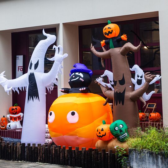 万圣节装饰品发光大型南瓜灯充气气模摆件商场幼儿园场景布置道具