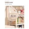Floor-standing bookshelf storage racki multifunctional storage rack removable trolley multifunctional hole board storage
