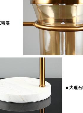 轻奢金属桌花器摆件客厅插花样CYA板房北欧简约风代创意餐装饰现