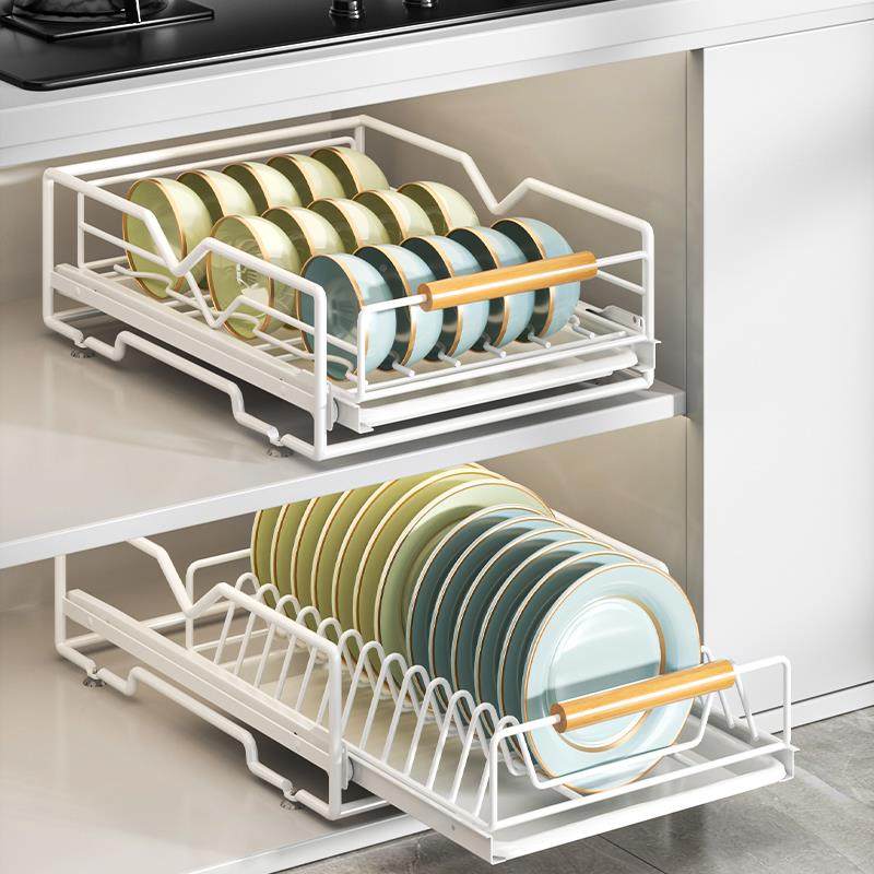 沥厨碗碟收纳架橱内柜置抽房屉式放碗盘拉篮抽拉碗架盘GEF子水置,淘宝优惠券,粉丝福利购,淘宝优惠卷