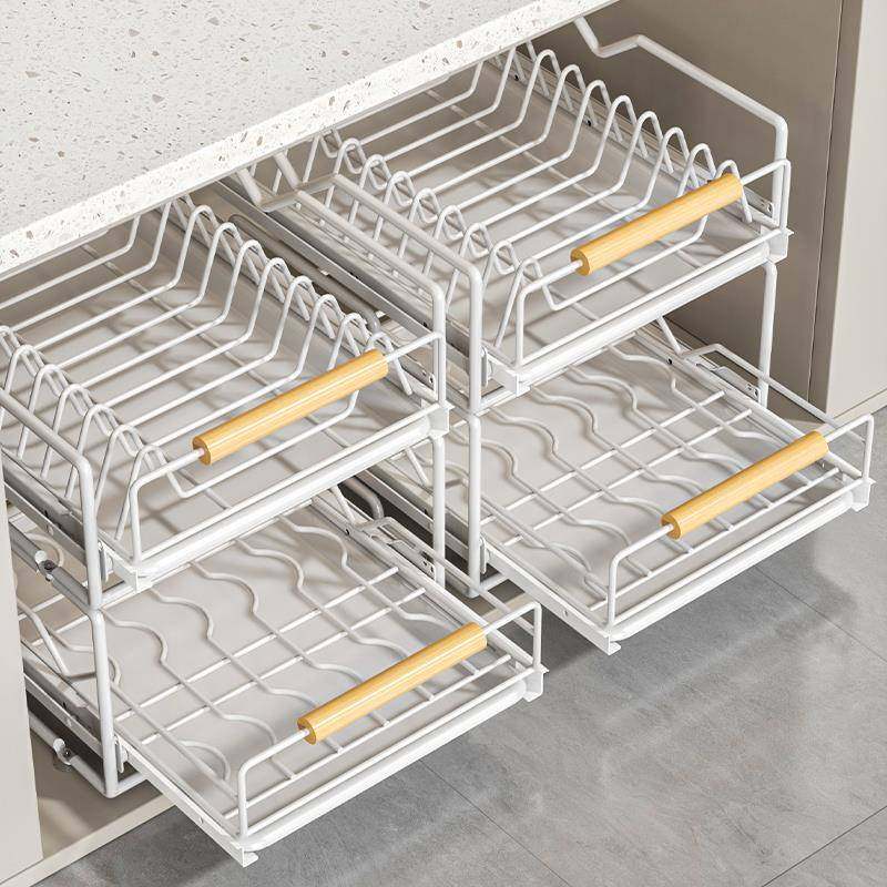 沥厨碗碟收纳架橱内柜置抽房屉式放碗盘拉篮抽拉碗架盘GEF子水置,淘宝优惠券,粉丝福利购,淘宝优惠卷