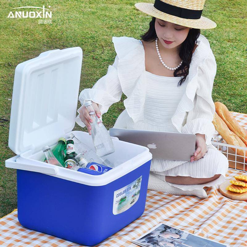 I6CV户箱外收纳冷箱营野餐整理储物箱便露携藏冰块保温箱保温收纳 - 图0