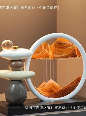 件流沙77295140画摆厅电柜视酒柜玄关轻奢客装饰品办公室