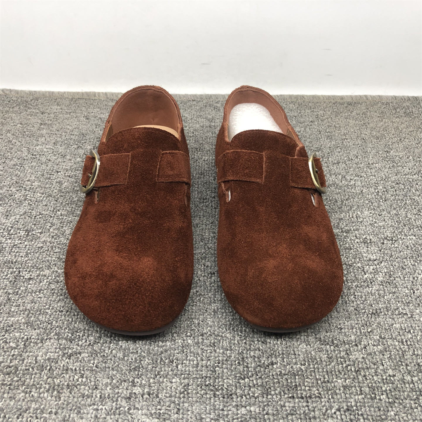 37码品牌撤柜勃肯鞋女真皮2025秋新款鞋子平底磨砂牛皮一脚蹬女鞋,淘宝优惠券,粉丝福利购,淘宝优惠卷