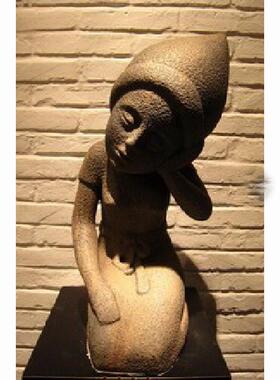 骑马射箭雕塑BH-F058-独特房售创意楼处样板抽象树人脂物摆件包邮