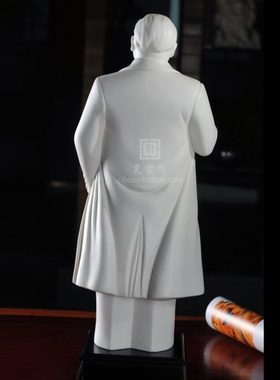 邓小平陶瓷像发展才是硬道理陶瓷邓小平全身立像塑像办公家居摆件
