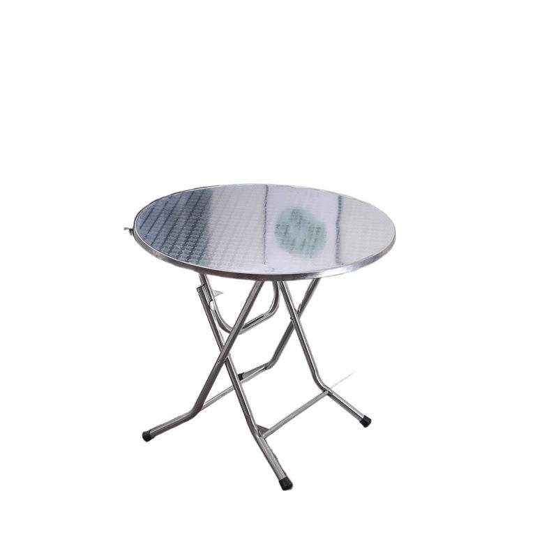 不锈钢餐桌家用吃饭可折叠桌小方桌户外桌子小户型折叠圆桌小户型,淘宝优惠券,粉丝福利购,淘宝优惠卷