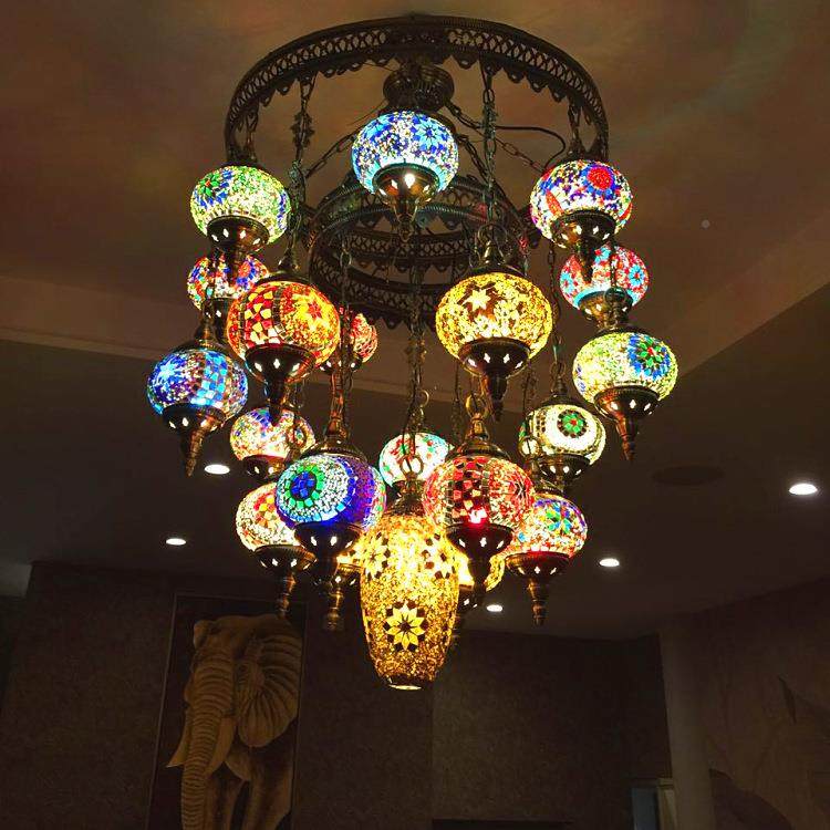 欧式古浪漫复酒店大堂复式楼T咖啡厅TK-20302手工大型土耳V其装饰,淘宝优惠券,粉丝福利购,淘宝优惠卷