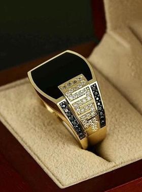 时尚新款黑曜星钻高级男士合金