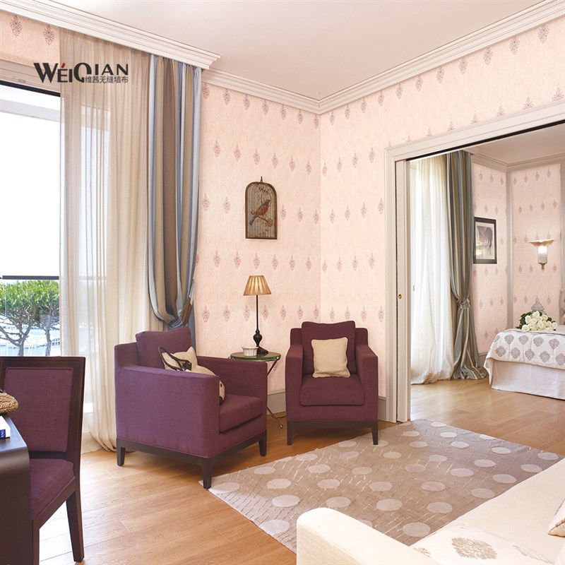 2020新款墙布客厅卧室背景墙欧式无缝壁布样本册刺绣无缝墙布 - 图1