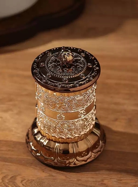 慈简藏式迷你电动转轮充电续航车载便携小号观音六字现代家用摆件