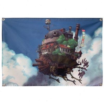 可定制哈尔的移动城堡动漫少女心宿舍寝室房间卧室背景墙装饰挂布,淘宝优惠券,粉丝福利购,淘宝优惠卷