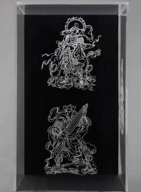 宝箧印塔佛塔像有机玻璃罩4号带底座感光胶天都峰挑棍游戏