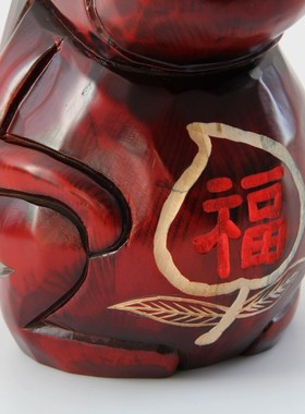 可爱生肖猴大号存钱罐储钱罐木雕零钱J储蓄罐创意生日礼品摆件