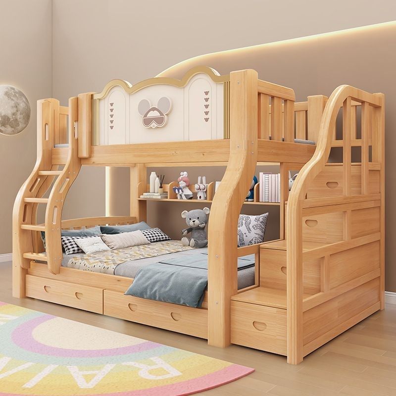 精冠加粗实木子母床高低床双层床小户型两层床婴儿床儿童上下铺床,淘宝优惠券,粉丝福利购,淘宝优惠卷