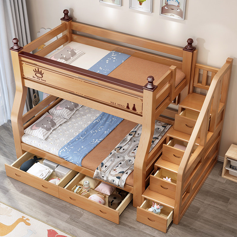 上下床双层床全实木儿童床高低床多功能组合子母床两层上下铺木床,淘宝优惠券,粉丝福利购,淘宝优惠卷