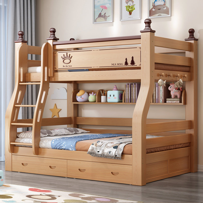 上下床双层床全实木儿童床高低床多功能组合子母床两层上下铺木床,淘宝优惠券,粉丝福利购,淘宝优惠卷