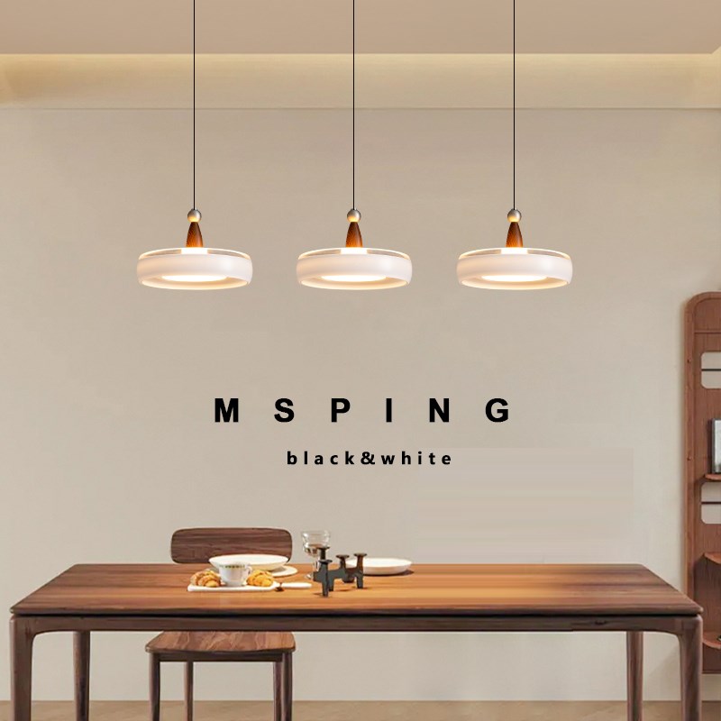 法式中古风202j5年新款香槟餐厅吊灯三头餐桌吧台意式轻奢高级感 - 图0