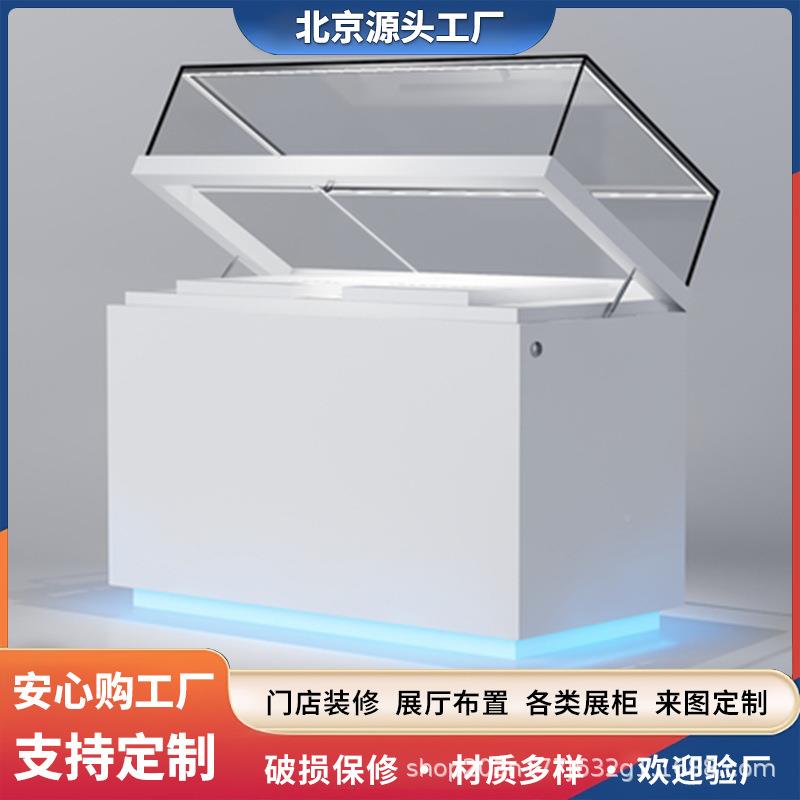 Museum glass display cabinet cultural relics 123 antique calligraphy and painting artwork glass display cabinet corporate exhibition hall counter cabinet exhibition